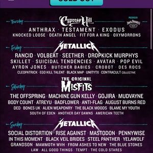 2 tickets: 3 day admission for aftershock festival